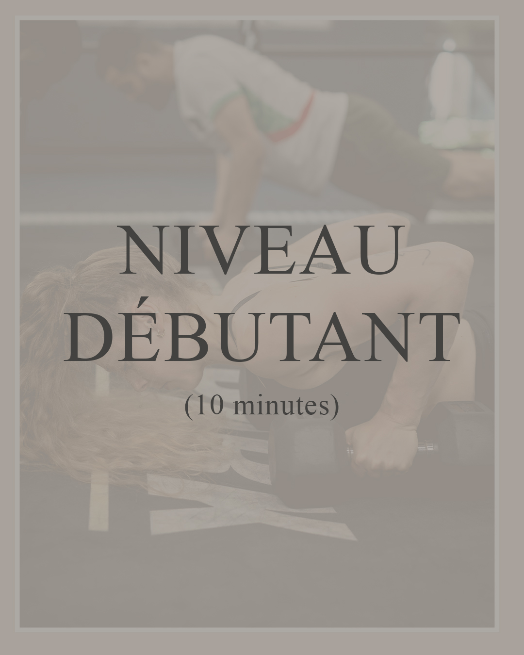 Niveau débutant